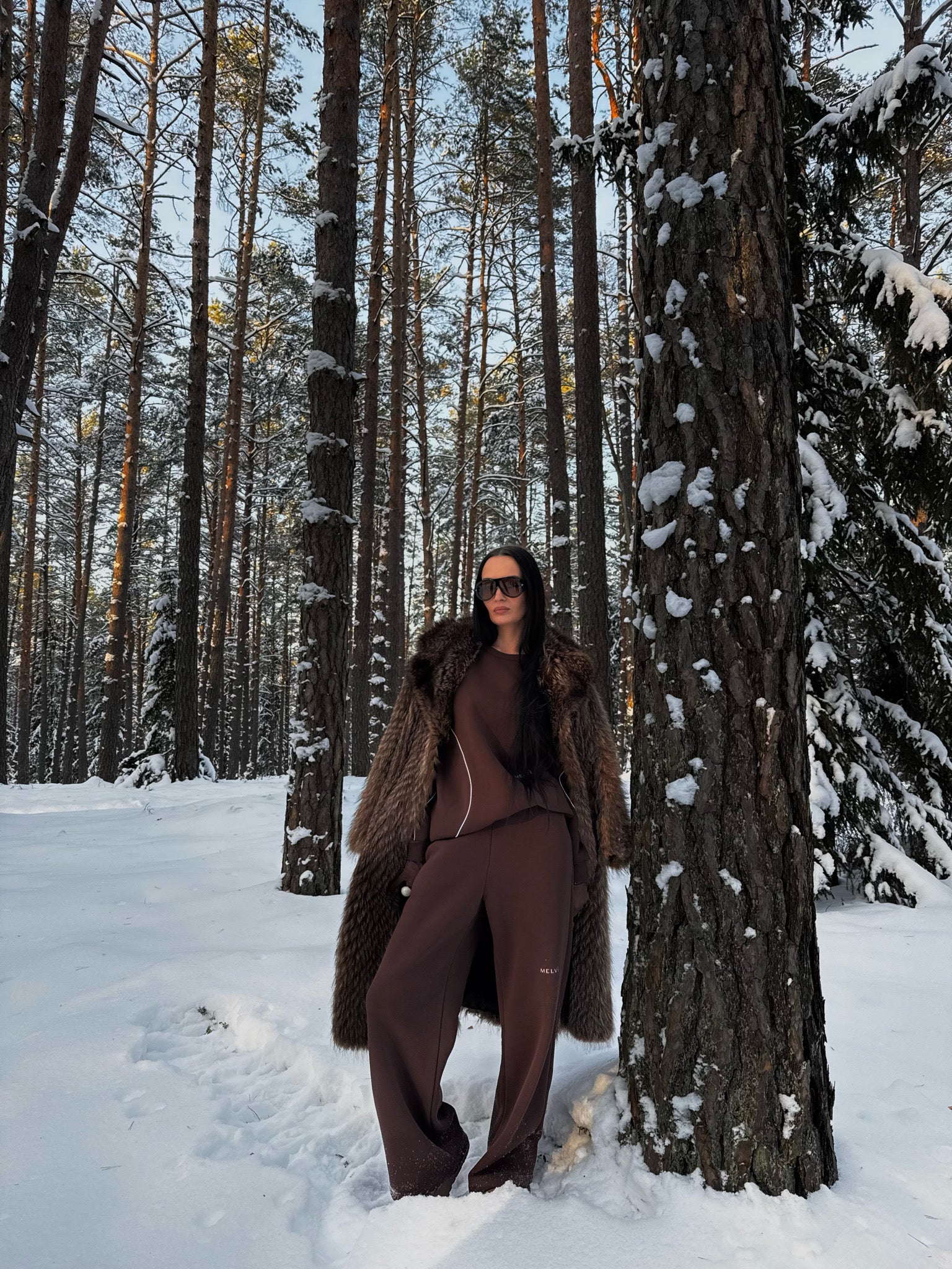 Balance wave pullover in dark roast