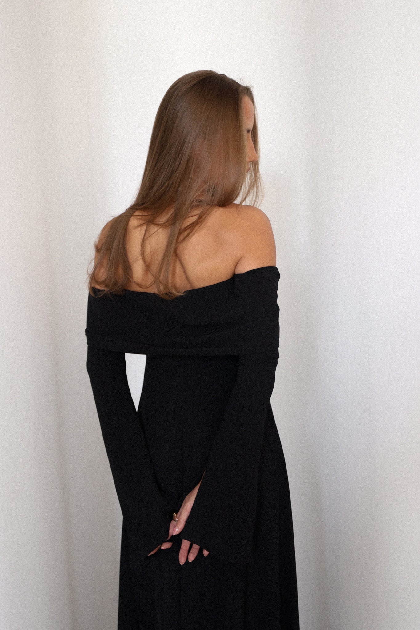 Athena dress in black