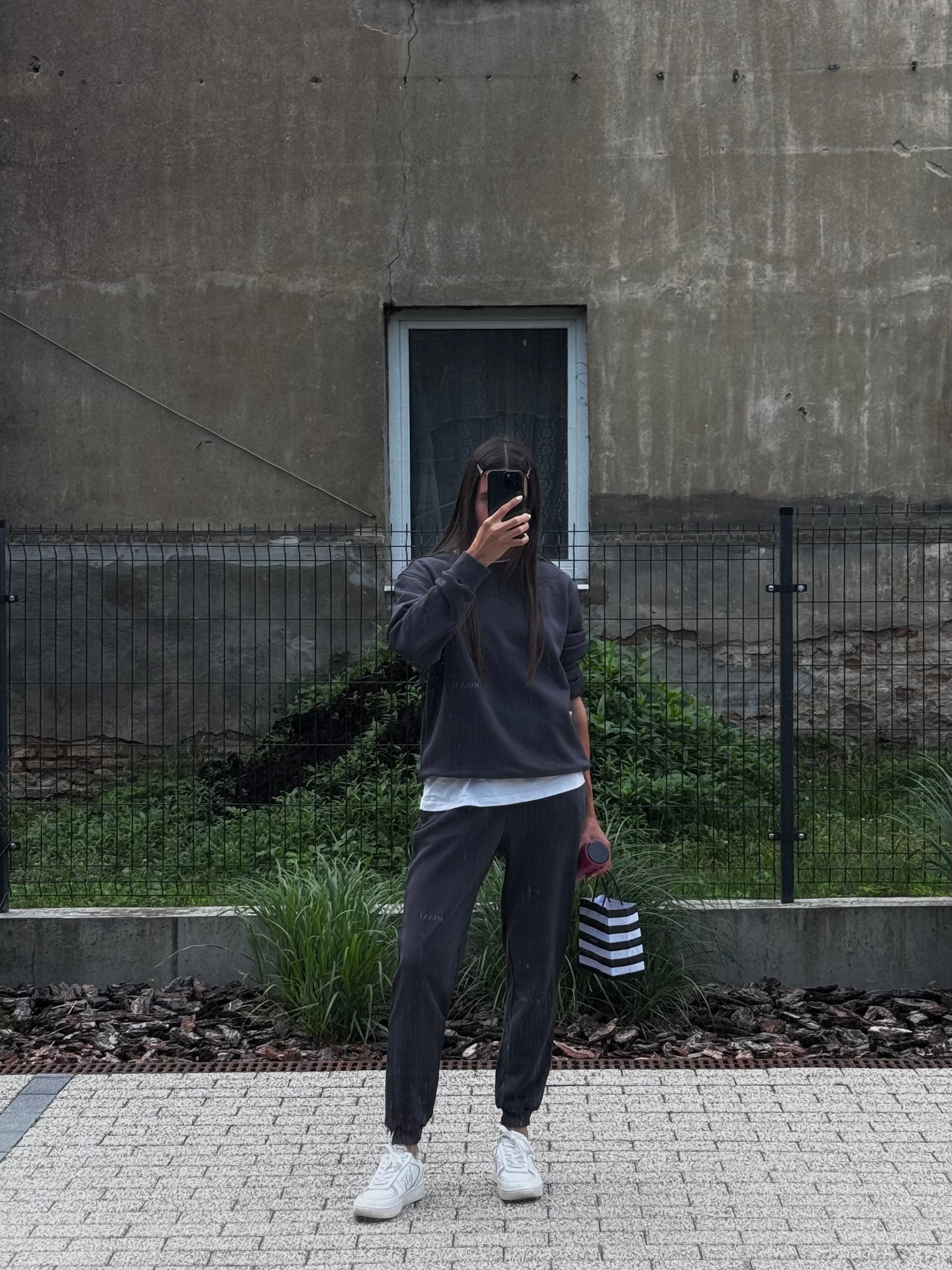 Joggers in volcanic ash