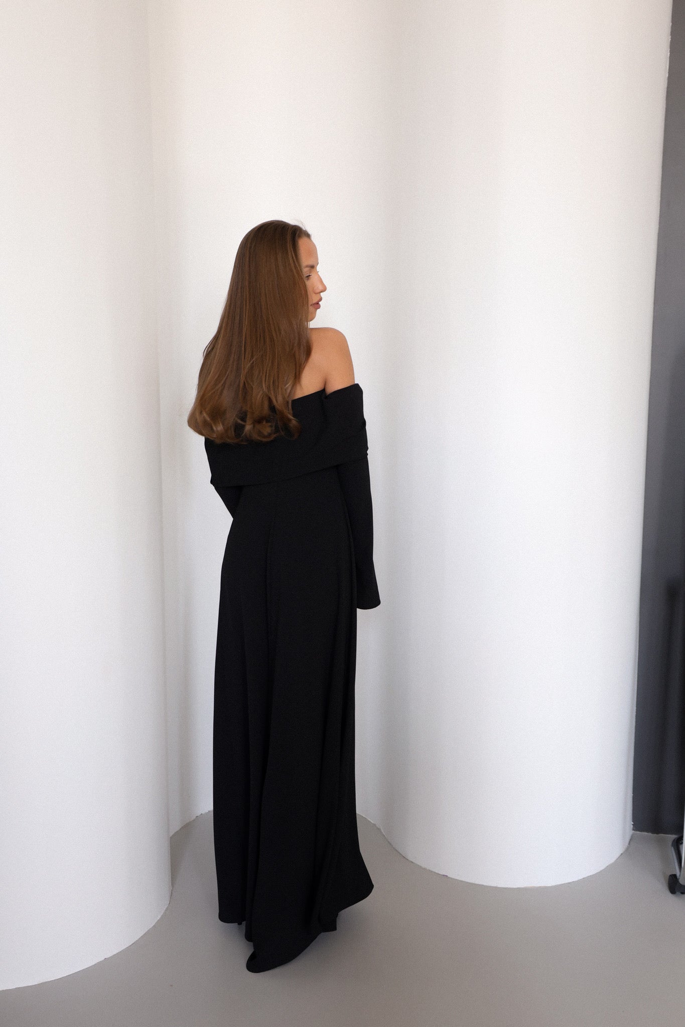 Athena dress in black