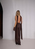 brown women classic trousers wide fit