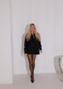 Oversize shirt in premium cotton for women, front view, total look