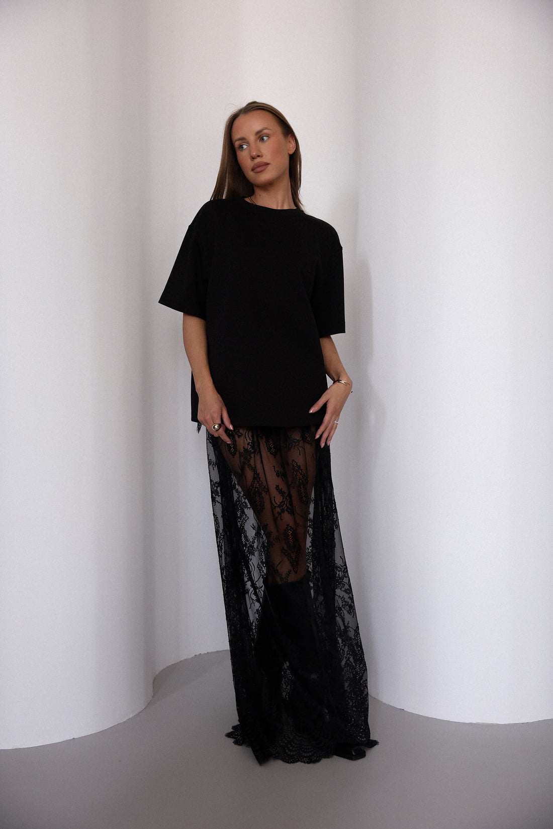 Oversize t-shirt in black