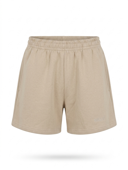 Relaxed shorts in oat