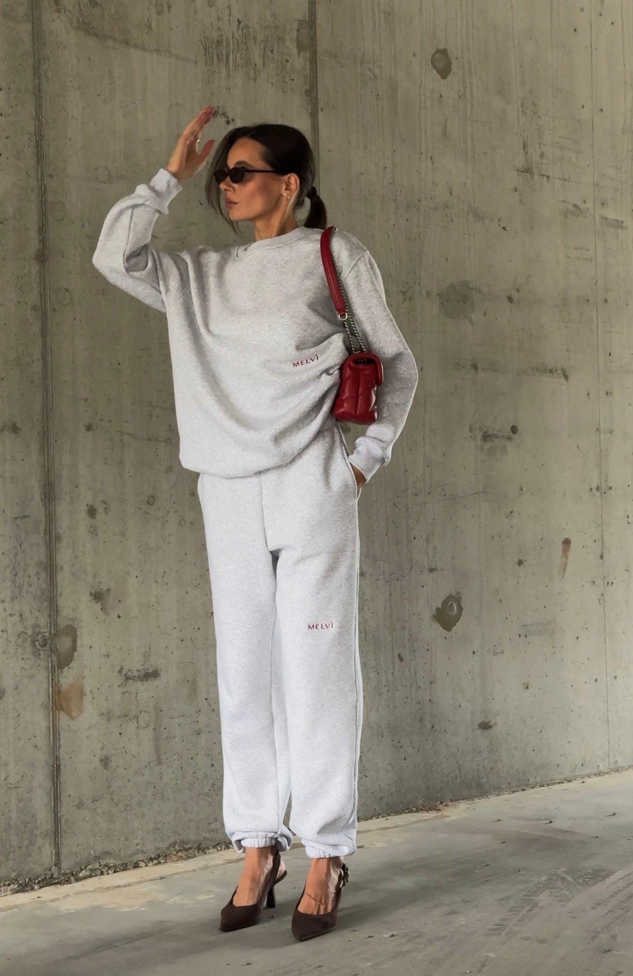 Balance pullover in cloud grey