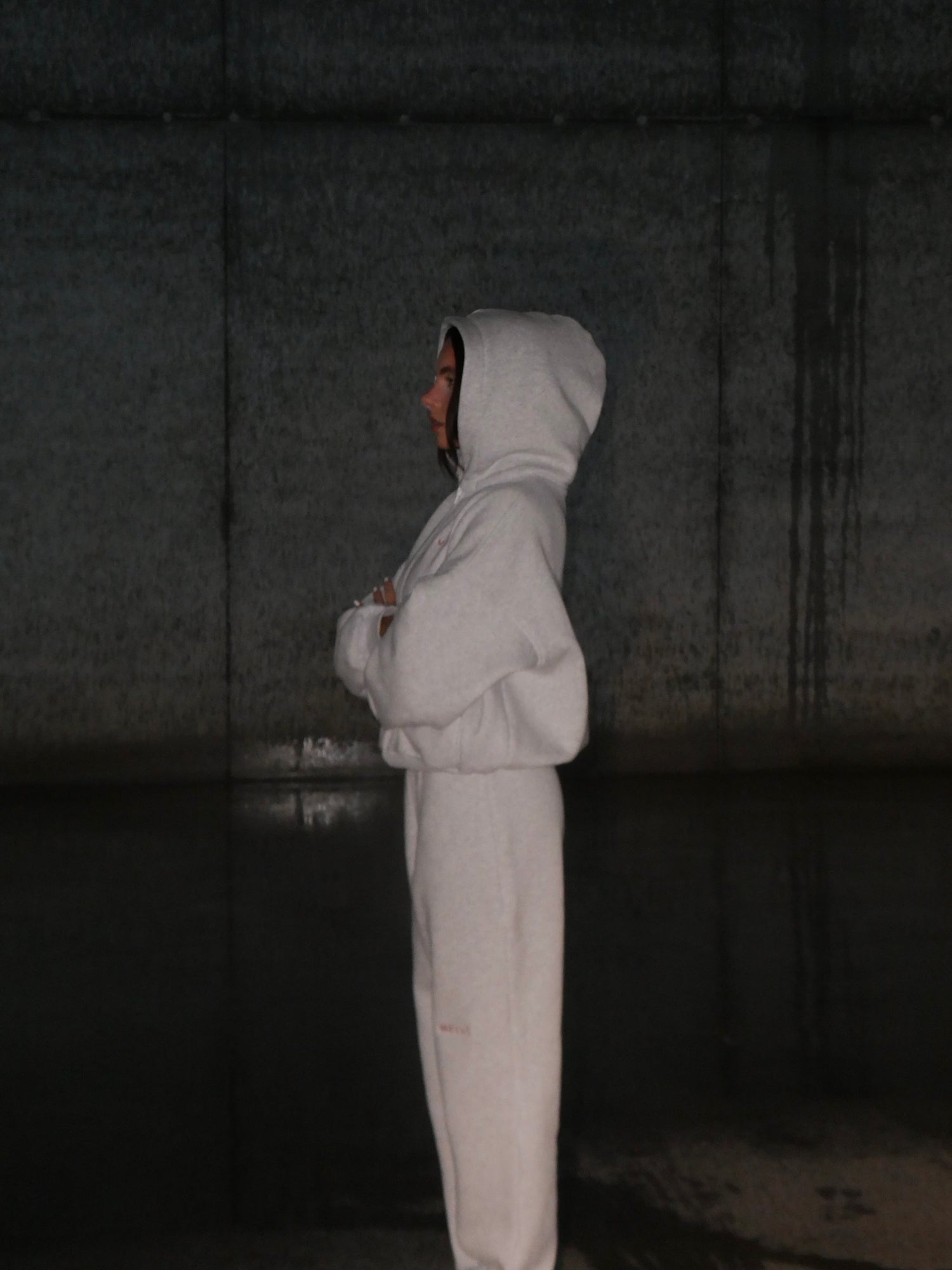 Balance relaxed zip in cloud grey