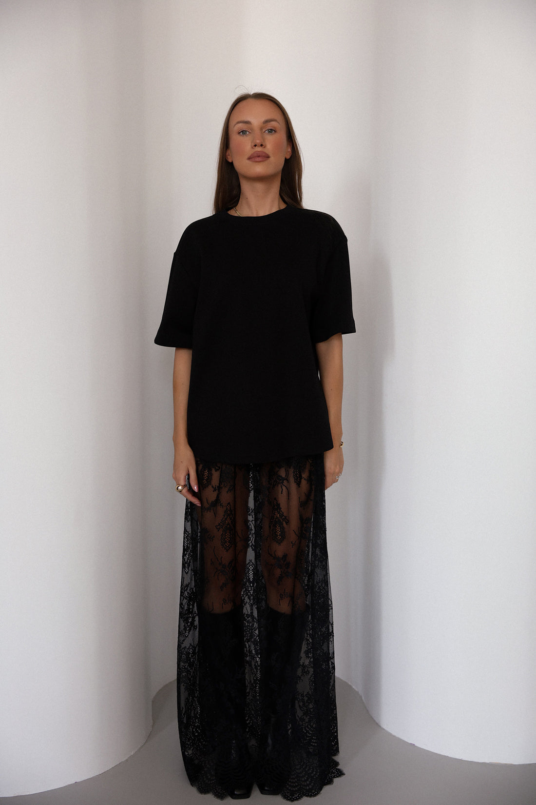 Oversize t-shirt in black