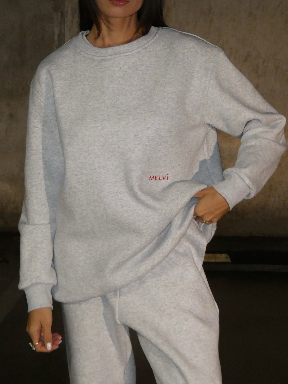 Balance pullover in cloud grey