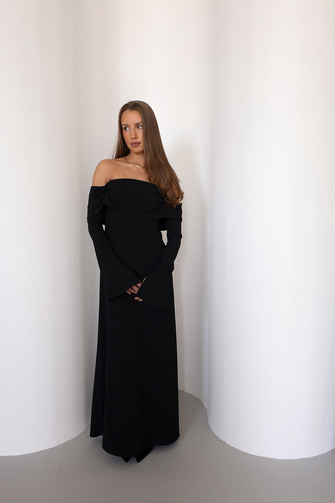 Athena dress in black