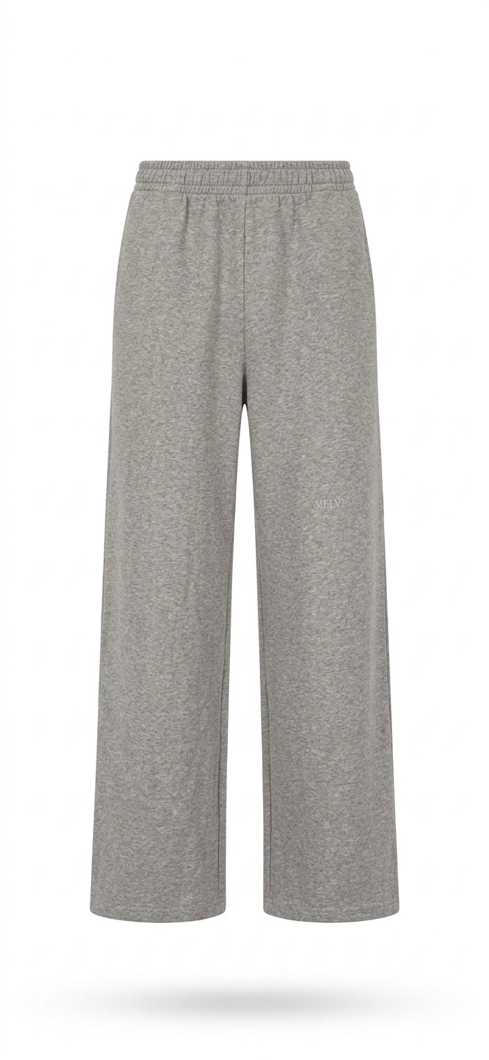 Wide leg in storm melange