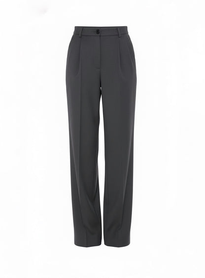 Grey wide classic trousers