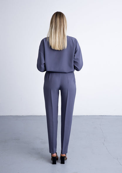 Two piece set in greyish blue