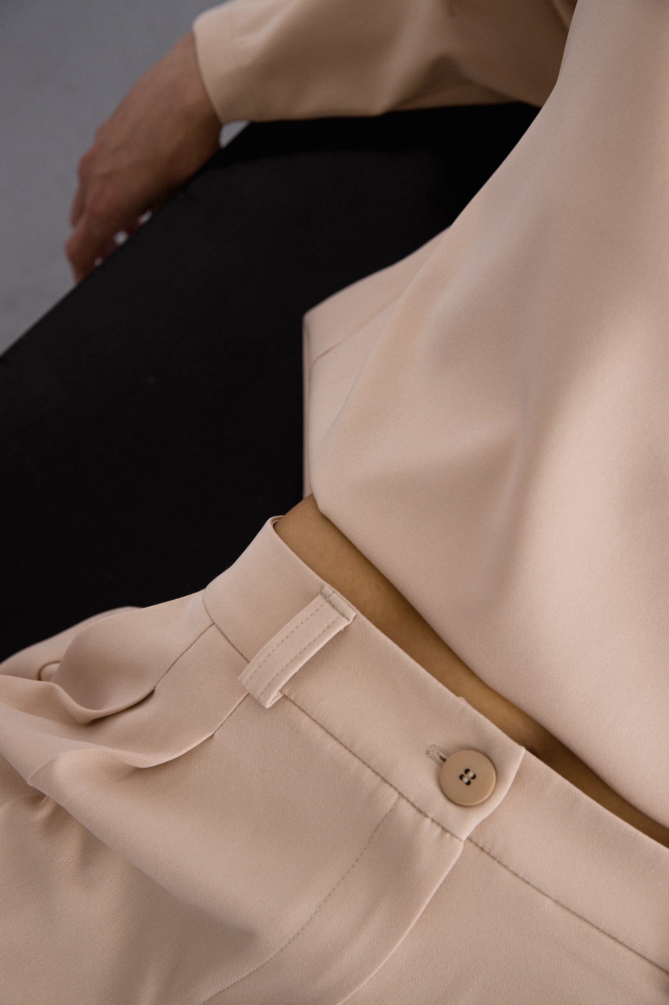 Two piece set in beige