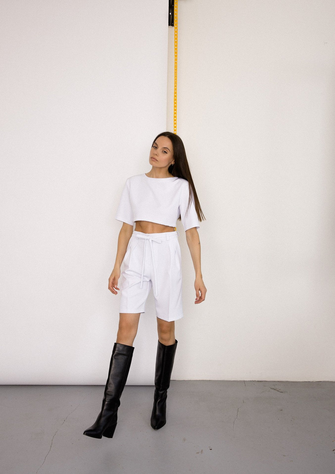 Two piece summer set in snow white