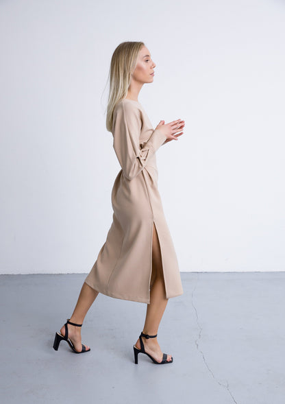 LONG DRESS IN BEIGE